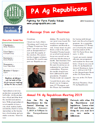 2019 Newsletter